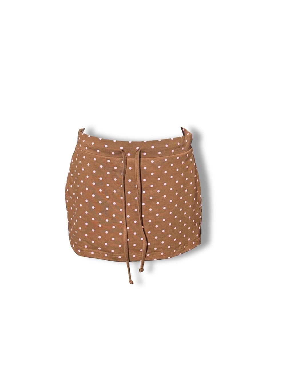 Y2K Brown Polka Dot Mini Skirt | Soft/ Casual Cute